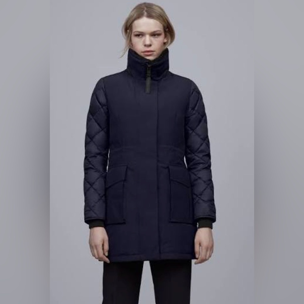 CANADA GOOSE- LADIES ELWIN PARKA- BLACK LABEL-COLOR: ADMIRAL BLUE-SIZE 2XL